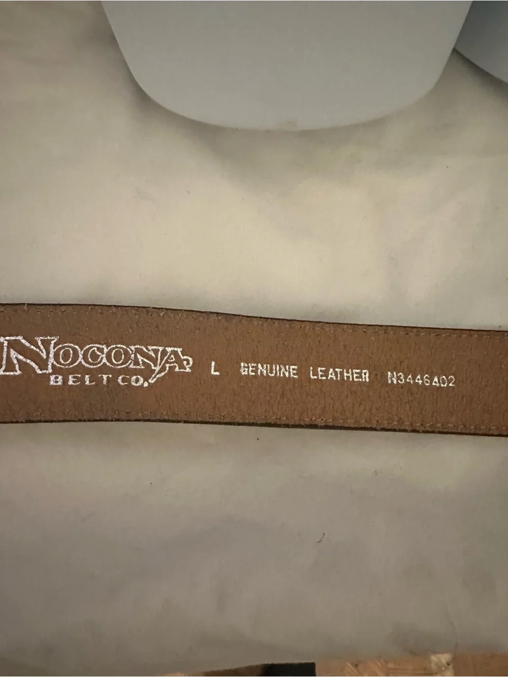 Nocona Calf Hair Belt Western Bling Cowgirl Cross Rhinestone Buckle L